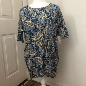 NWT XS Lularoe Paisley Irma Shirt